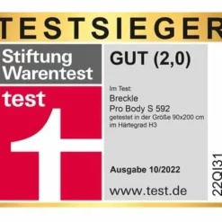 Kaltschaummatratze + Kissen Pro Body S 592 17 Kaltschaummatratze + Kissen Pro Body S 592 -Maison Verkäufe FJPG S700 1077