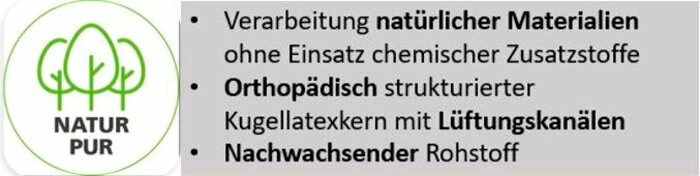 Naturlatexmatratze Elissa 2 Naturlatexmatratze Elissa – Bild 2