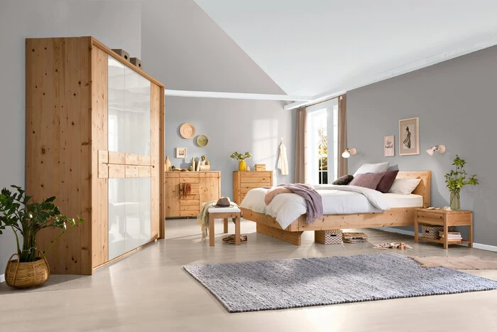 Zirbenholzbett Cembra 180 X 200 Cm 2 Zirbenholzbett Cembra 180 X 200 Cm – Bild 2