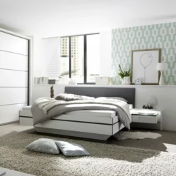 Bett Mit Nachttischen Snow 180 X 200 Cm -Maison Verkäufe FJPG S700 2011