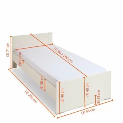 Bett Filou 90 X 200 Cm 6 Bett Filou 90 X 200 Cm -Maison Verkäufe FJPG S700 2115