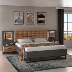 Doppelbett Sirius Black 180 X 200 Cm -Maison Verkäufe FJPG S700 2279