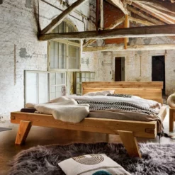 Massivholzbett Bergen 140 X 200 Cm